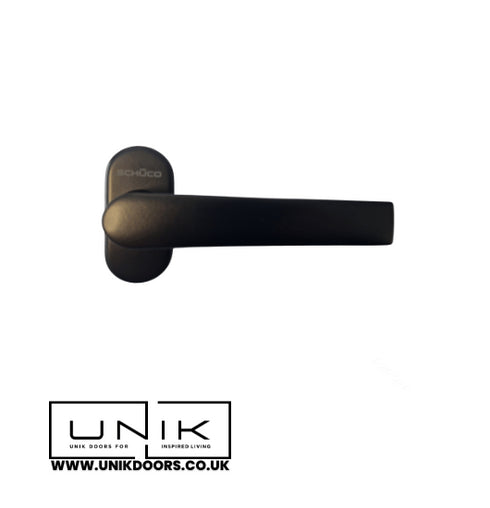 Schuco 240730 Lever door Handle -Black-Flat Design -Sold as 1