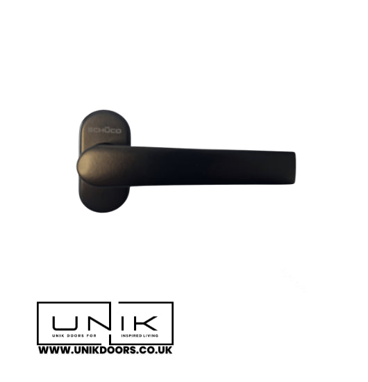 Schuco 240730 Lever door Handle -Black-Flat Design -Sold as 1