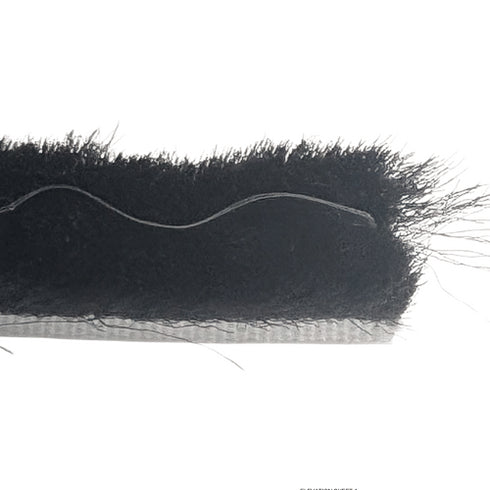 Black bristle brush on a white background