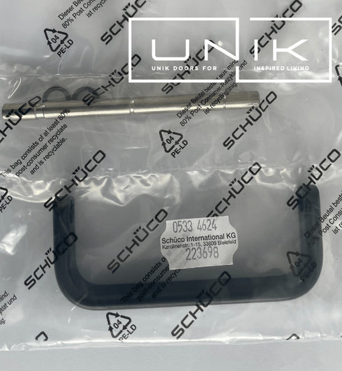 Schuco 223698 Bifold Door Pull Handle-Black - Genuine part handle for ASS70 Bifold up to Year 2023