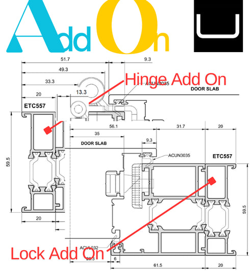 MILLBROOK Aluminium Front Door and Frame- Made to Measure -Signature Collection