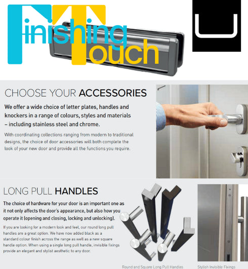 Porte d'entrée et cadre en aluminium CARNABY - Sur mesure - Collection Signature