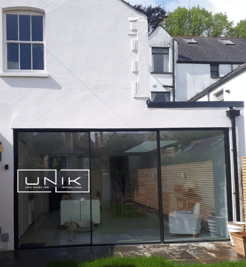 White ( Matt) Twenty Slide Aluminium Sliding Door 2.4 m-(2388 mm W x 2090mm H) -Two Pane