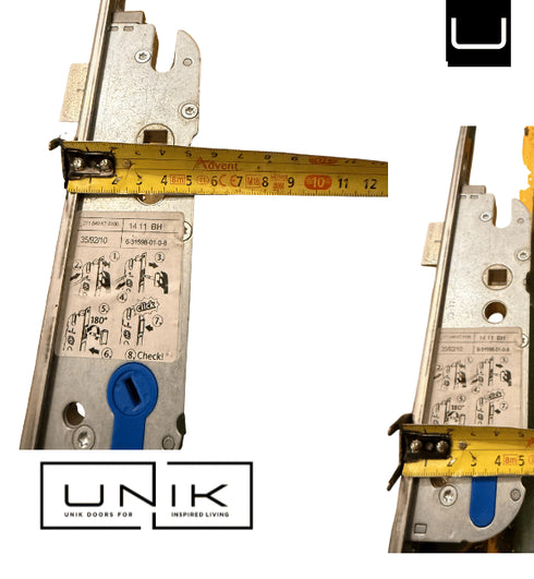 Serrure à cinq points Schuco 241498 - Loquet et pêne