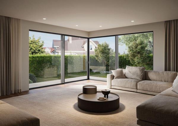 Anthracite Grey  Schuco ASE51PD  German Engineered Minimalist Sliding Door 2.5 m (2490mm W x 2090mm H)