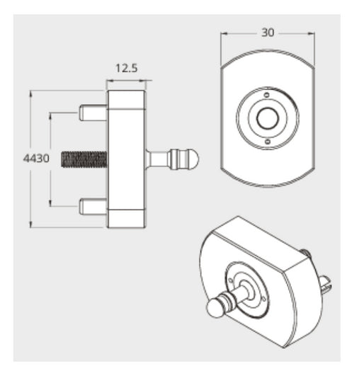 AL4400 mechanical electro magnet for sliding doors