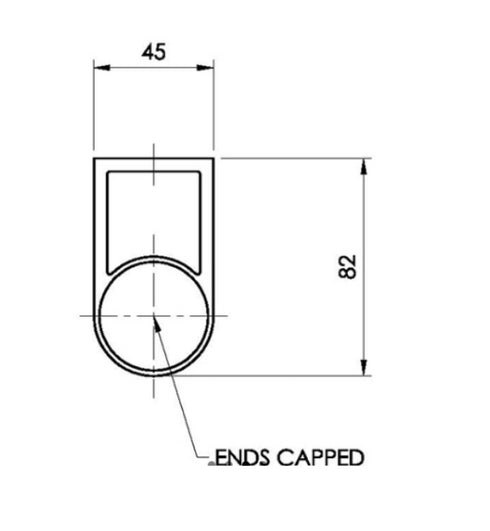 Alpro Functional 97 Series Pull Handle - Polished Stainless Steel