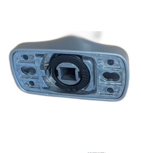 High-quality silver handle for Eco Futural aluminium door frames, supplied with fixings for easy installation