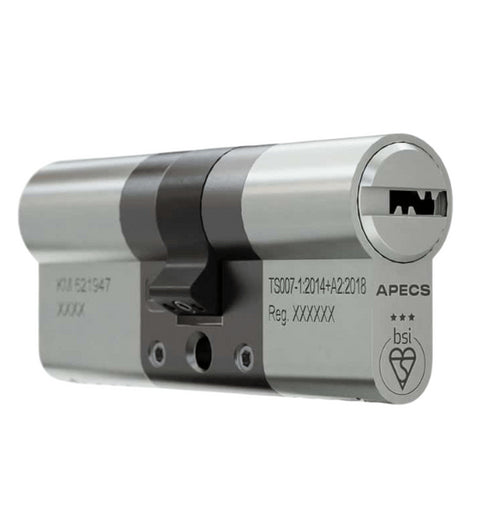 APECS BSI 3 Star Euro Cylinder 35/35 - Satin Nickel