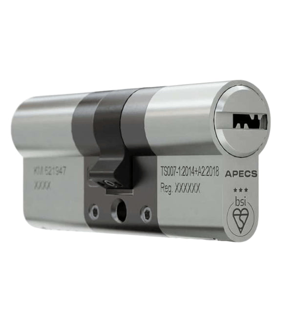 APECS BSI 3 Star Euro Cylinder 35/35 - Satin Nickel