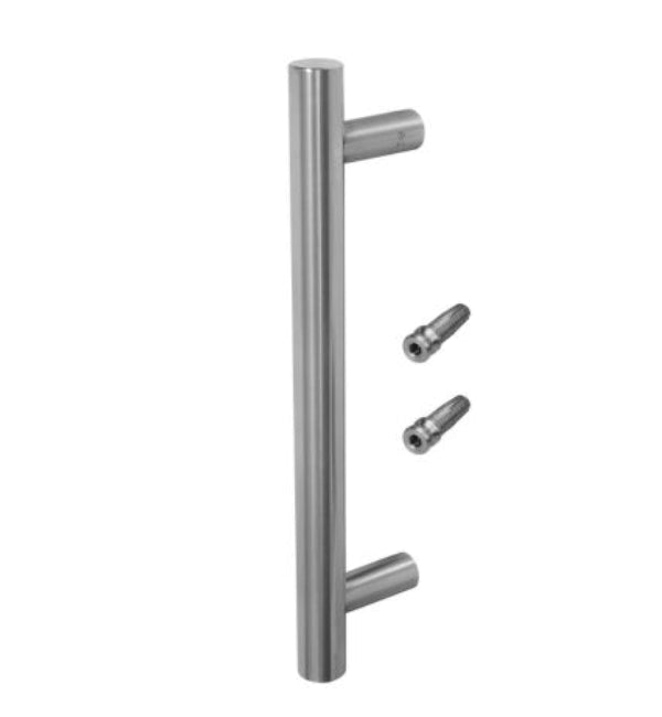 BLU Inline 'T' Bar Pull Handle 400mm - 316 Marine Grade Stainless Steel