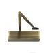 Hoppe Arrone Bronze Door Closer AR1500 Item 50023913 with surface mount installation in SND bronze finish