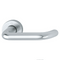 Durable HOPPE Paris handle set with F1 aluminum silver finish for interior doors, 40-47mm thickness.