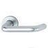 Durable HOPPE Paris handle set with F1 aluminum silver finish for interior doors, 40-47mm thickness.