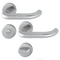 HOPPE Paris SecuSan Stainless Steel Bathroom/WC Interior Door Handle Set