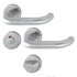 HOPPE Paris SecuSan Stainless Steel Bathroom/WC Interior Door Handle Set
