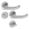 HOPPE Paris SecuSan Stainless Steel Bathroom/WC Interior Door Handle Set