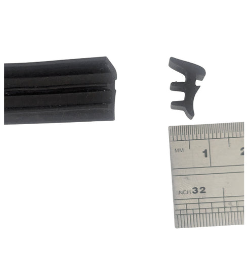 Contextual image showing the gasket installed in a typical Kawneer window or curtain wall frame, demonstrating proper placement and fit within the aluminum extrusion channel