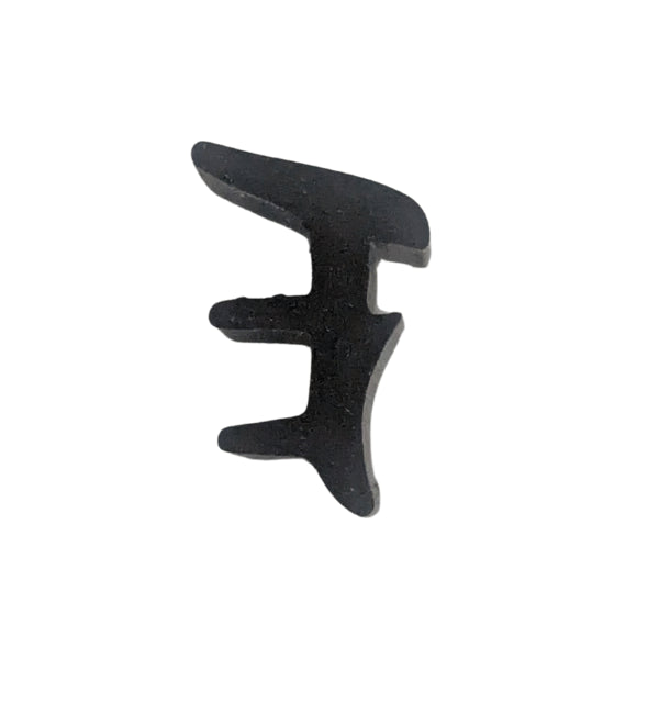 Main product image showing the black rubber gasket coiled or laid out, displaying the gasket's profile and cross-sectional shape against a clean white background