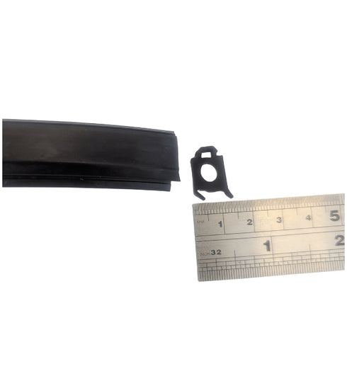 Contextual image showing the gasket installed in a typical Kawneer window or curtain wall frame, demonstrating proper placement and fit within the aluminum extrusion channel