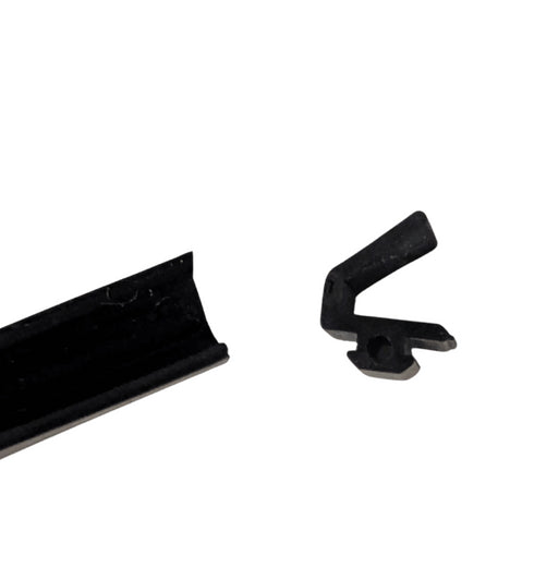 Contextual image showing the gasket installed in a typical Kawneer window or curtain wall frame, demonstrating proper placement and fit within the aluminum extrusion channel