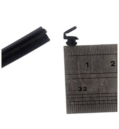 Contextual image showing the gasket installed in a typical Kawneer window or curtain wall frame, demonstrating proper placement and fit within the aluminum extrusion channel