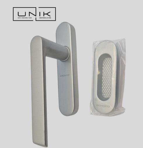 Schuco 276737 Handle for Sliding Doors Without cylinder with Silver Tray