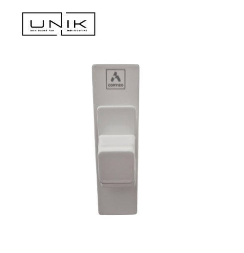 Cortizo Cor Vision Sliding Door Handle-security lock mini- white