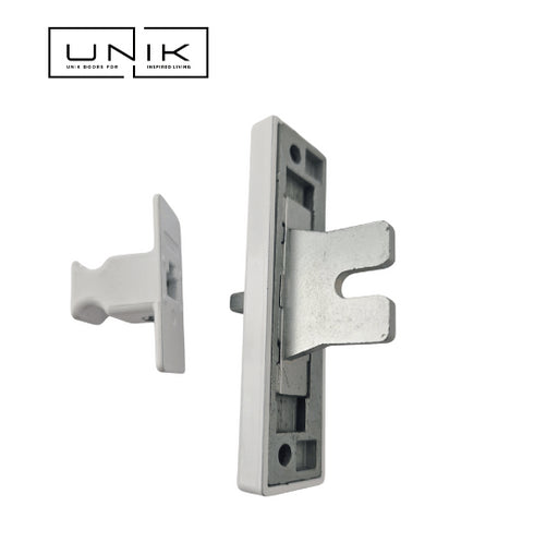 Cortizo Cor Vision Sliding Door Handle-security lock mini- white