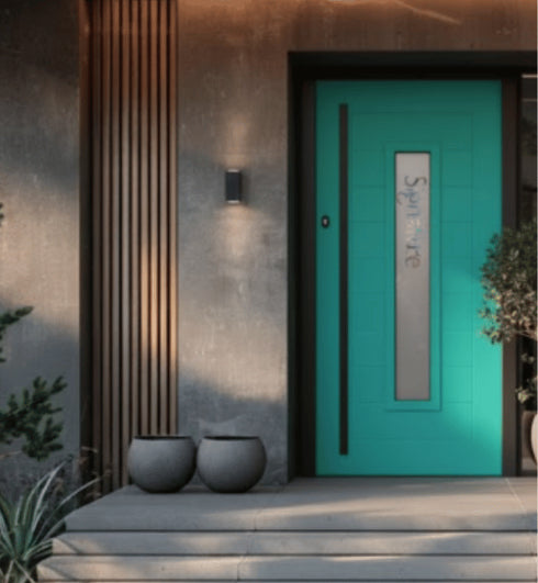 Porte d'entrée en aluminium PORTOBELLO GL - Collection Signature