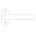 Technical drawing of a door handle on a white background