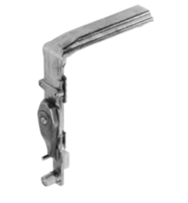 Metallic clip on a white background