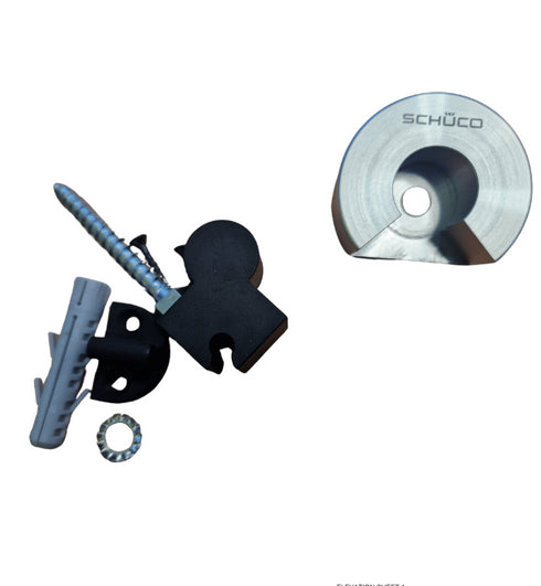 Schuco 229075 door stop with integrated hold-open function.