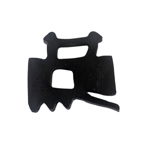 Main product image showing the full 5-meter black rubber gasket coiled or laid out, displaying the gasket's profile and cross-sectional shape against a clean white background