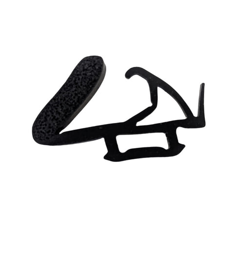 Main product image showing the full 5-meter black rubber gasket coiled or laid out, displaying the gasket's profile and cross-sectional shape against a clean white background