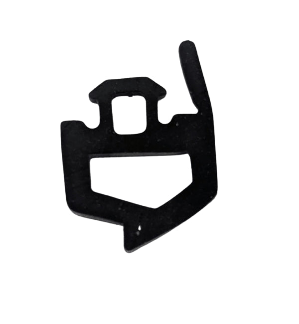 Main product image showing the full 5-meter black rubber gasket coiled or laid out, displaying the gasket's profile and cross-sectional shape against a clean white background