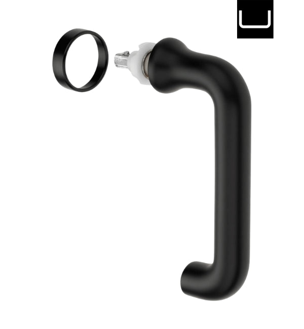 Schuco 234448 Push In Window Handle RAL9005