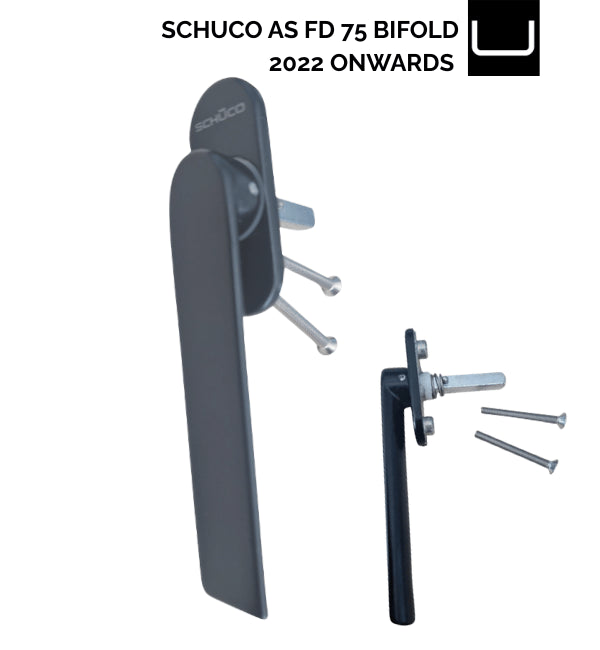 Schuco 269191 Bifold Shootbolt Hand Lever – Black, ASS FD 75 Bifold Door (2022 Onwards)