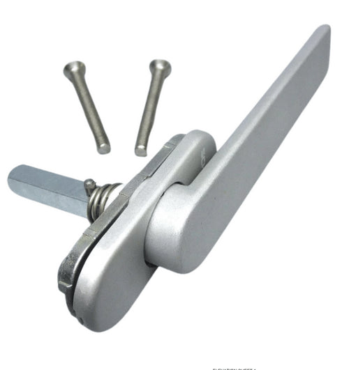 SCHUECO folding sliding hand lever with 90° detent for smooth operation with folding bolt 269260.