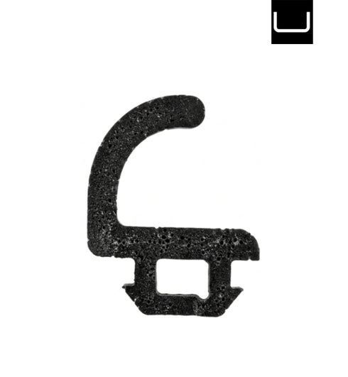 5-metre roll of black rubber wedge gasket for Schüco glazing systems.