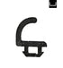 5-metre roll of black rubber wedge gasket for Schüco glazing systems.