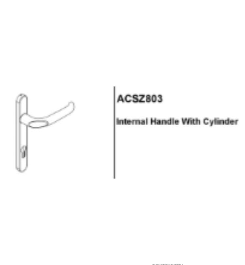 Modern aluminium sliding door handle in Anthracite Gray, internal-only Smart Visglide model ACSZ803.