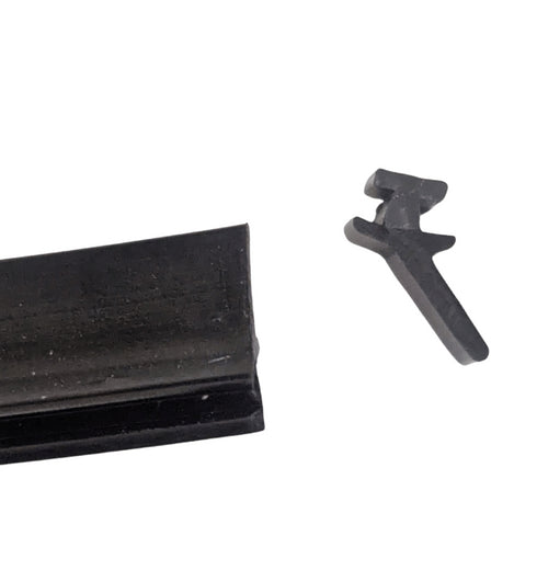 Contextual image showing the gasket installed in a typical Smart Systems window or curtain wall frame, demonstrating proper placement and fit within the aluminum extrusion channel