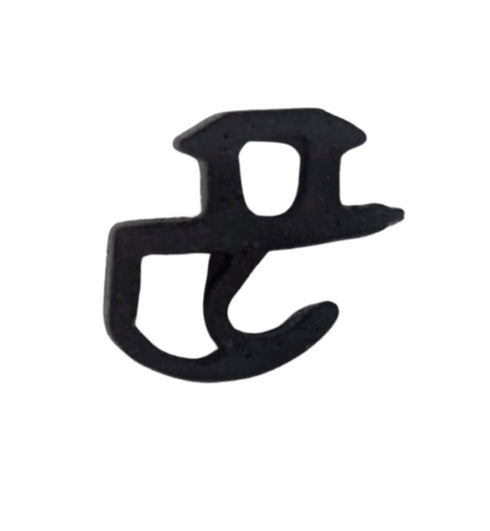 Main product image showing the black rubber gasket coiled or laid out, displaying the gasket's profile and cross-sectional shape against a clean white background