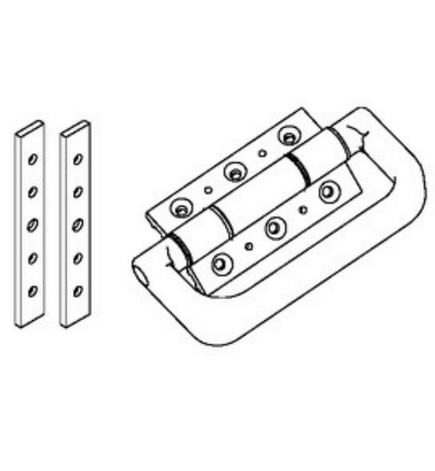 Genuine intermediate hinge for Smart Visofold bifold systems