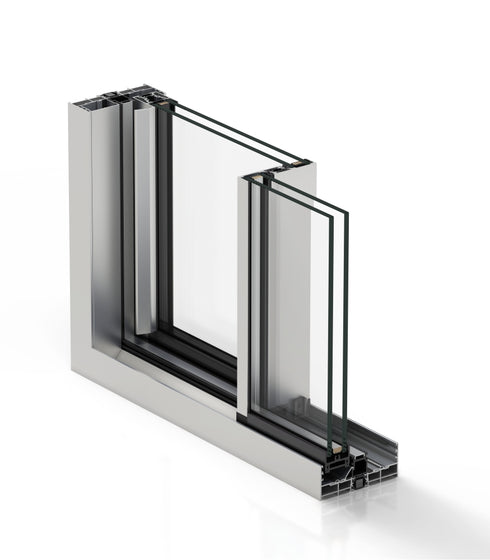 Black Twenty Slide Aluminium Sliding Door 3.6m-(3586 mm W x 2090mm H) -Three Pane