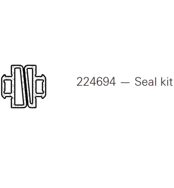 SCHÜCO 224694 — Seal Kit Gasket-2x 3m Gasket Lengths- Set for Schuco A ...