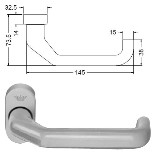 Schuco 210752 Door Handles (10Pack) – unikdoors.co.uk