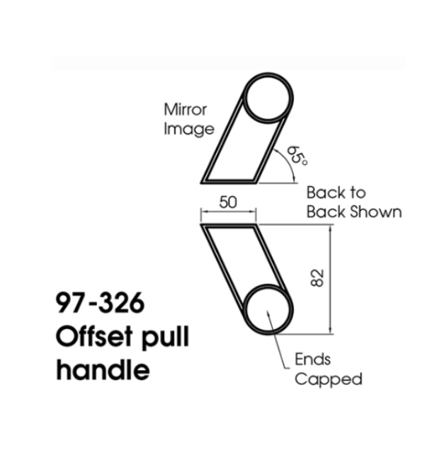 Alpro Functional 97 Series Pull Handle - Polished Stainless Steel ...
